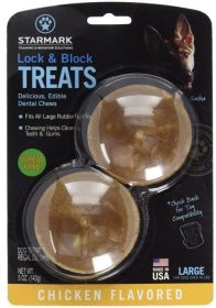 Starmark Lock and Block Treats Chicken Flavor Large (Option: 1 count Starmark Lock and Block Treats Chicken Flavor Large)