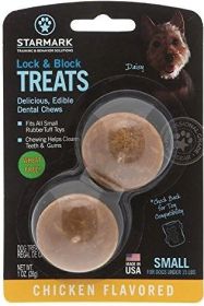 Starmark Lock and Block Treats Chicken Flavor Small (Option: 1 count Starmark Lock and Block Treats Chicken Flavor Small)