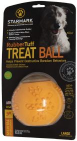 Starmark RubberTuff Treat Ball Large (Option: 1 count Starmark RubberTuff Treat Ball Large)