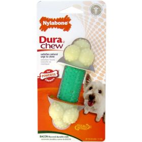 Nylabone Dura Chew Double Action Chew Bacon Flavor (Option: Regular - 6 count Nylabone Dura Chew Double Action Chew Bacon Flavor)
