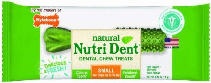 Nylabone Natural Nutri Dent Fresh Breath Limited Ingredients Small Dental Dog Chews (Option: 8 count Nylabone Natural Nutri Dent Fresh Breath Limited Ingredients Small Dental Dog Chews)