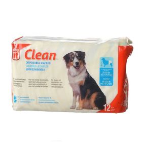 DogIt Clean Disposable Diapers for Dogs Large (Option: 12 count DogIt Clean Disposable Diapers for Dogs Large)
