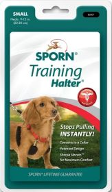 Sporn Original Training Halter for Dogs Black (Option: Small - 1 count Sporn Original Training Halter for Dogs Black)